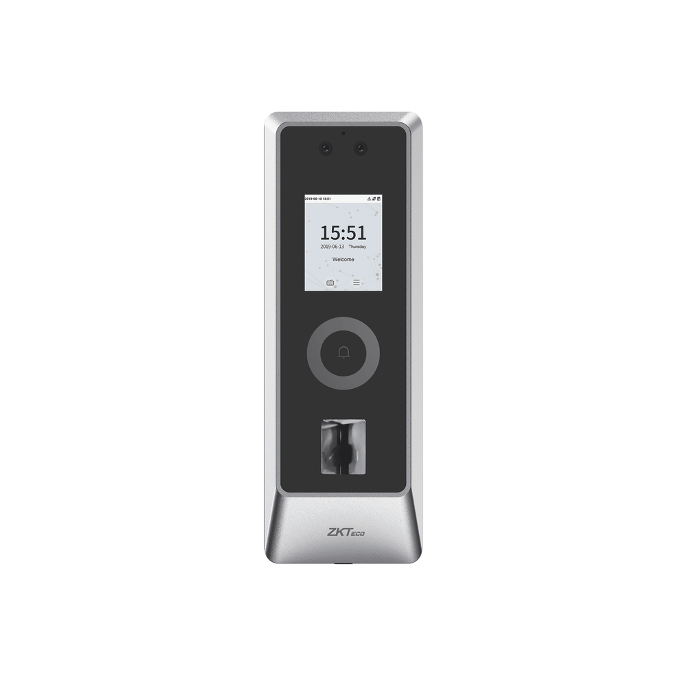 Lector Autonomo de Reconocimiento Facial y Huella Digital para Exterior