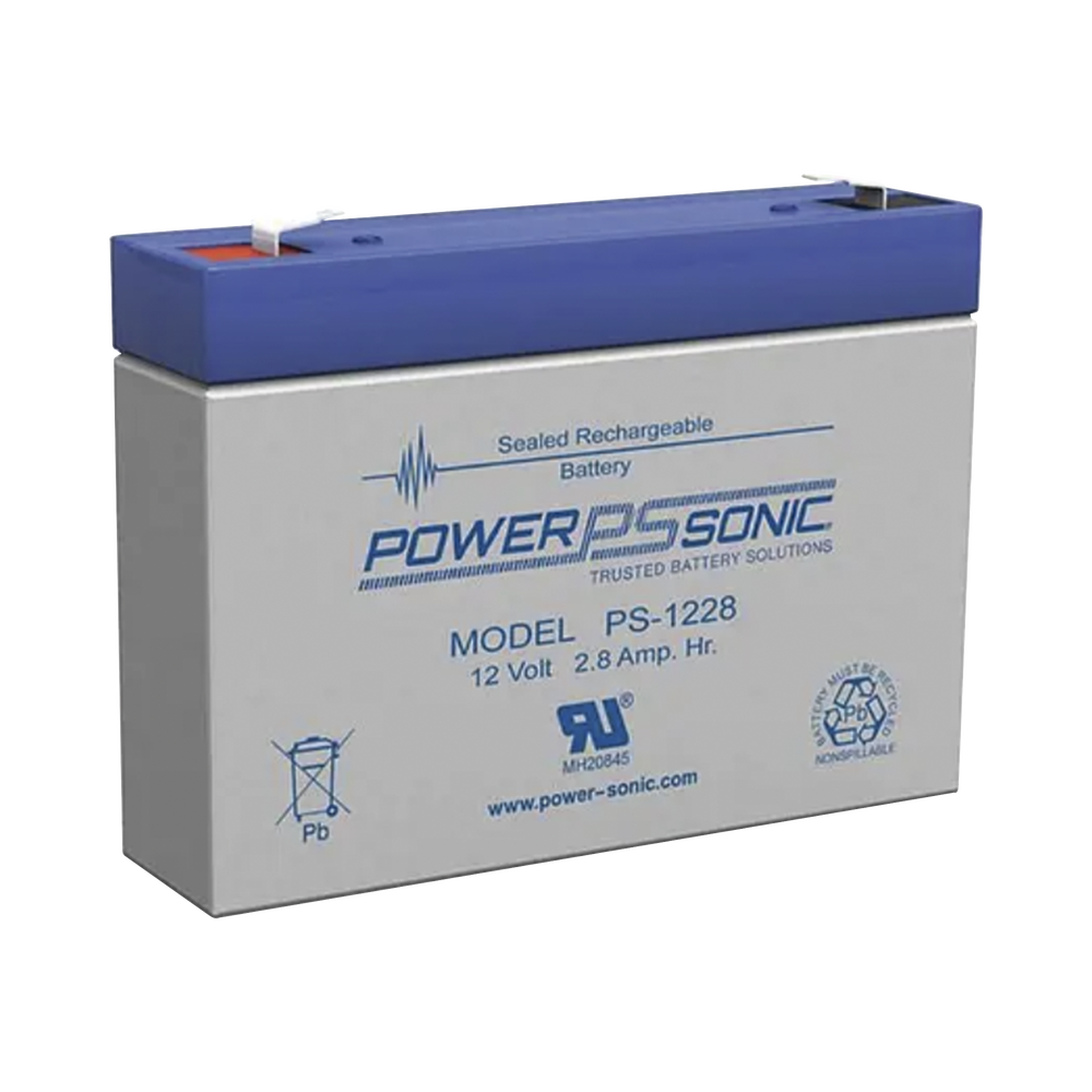 Batería 12V, 2.8AH, Para Respaldo, Tecnologías AGM/VRLA, 5 Años Vida Útil, Terminales F1, Reconocida UL