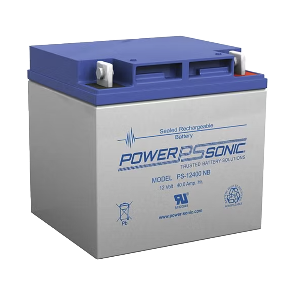 Batería 12V, 40AH, Para Respaldo, Tecnologías AGM/VRLA, 5 Años Vida Útil, Terminales NB4, Reconocida UL
