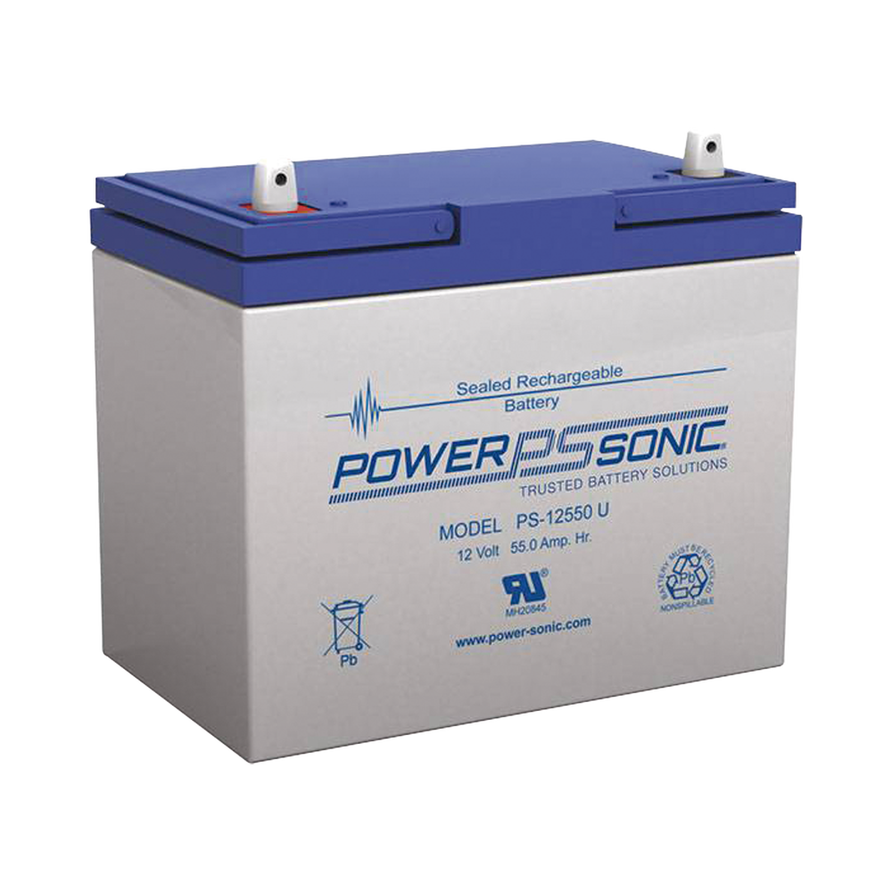 Batería 12V, 55AH, Para Respaldo, Tecnologías AGM/VRLA, 5 Años Vida Útil, Terminales U, Reconocida UL