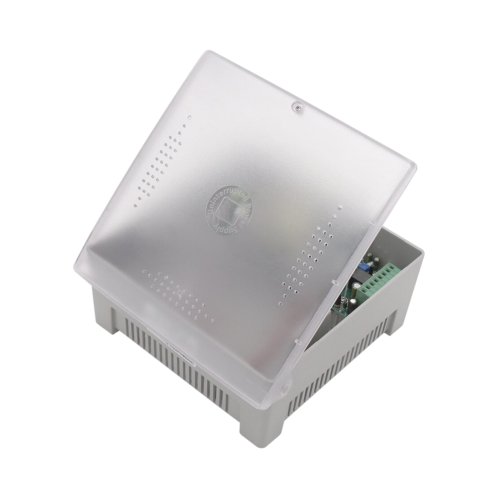 Fuente de Poder con Gabinete de 4 Salidas de 11 - 15 Vcc / 5 Amper /  Soporta Batería de Respaldo / Voltaje de Entrada: 96 - 264 Vca / Soporta Protección contra Sobrecorriente de Salida, Protección contra Cortocircuito /