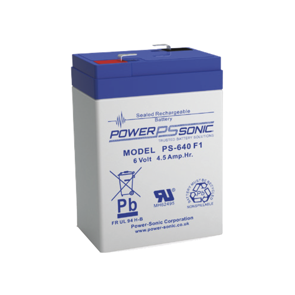 Batería 6V, 4.5AH, Para Respaldo, Tecnologías AGM/VRLA, 5 Años Vida Útil, Terminales F1, Reconocida UL