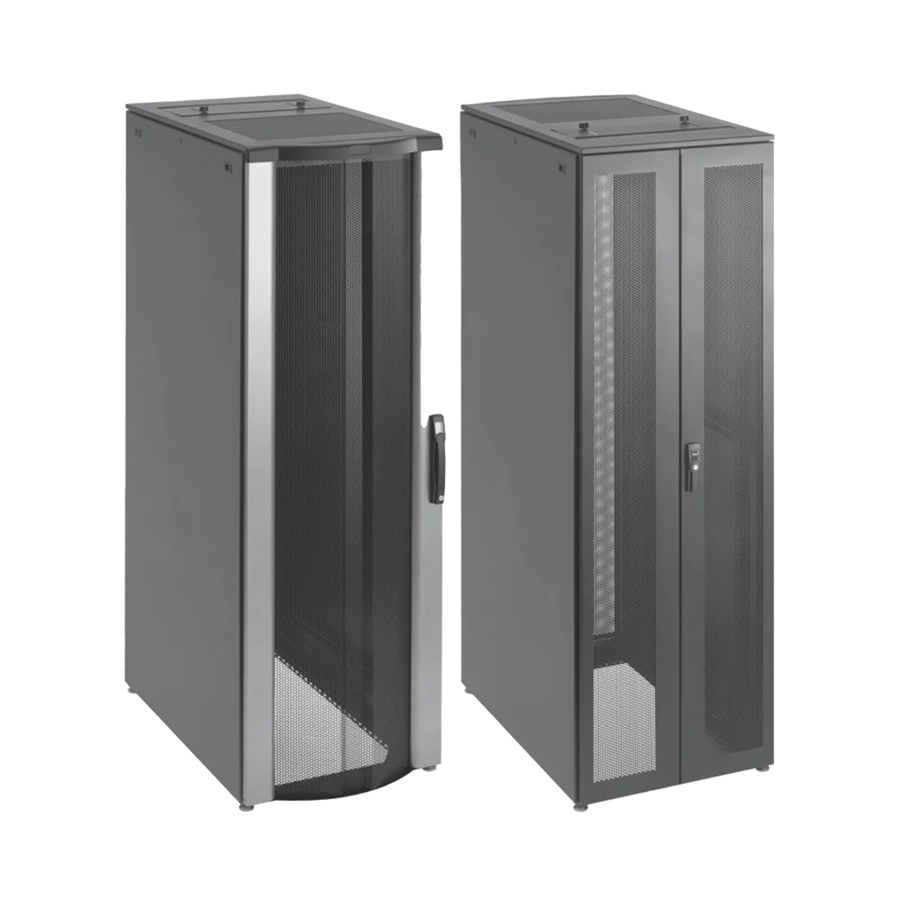 Gabinete de Telecomunicaciones ProLine FloTek PC, 600 mm de Ancho, 1000 mm de Profundidad, 42 UR, Color Negro