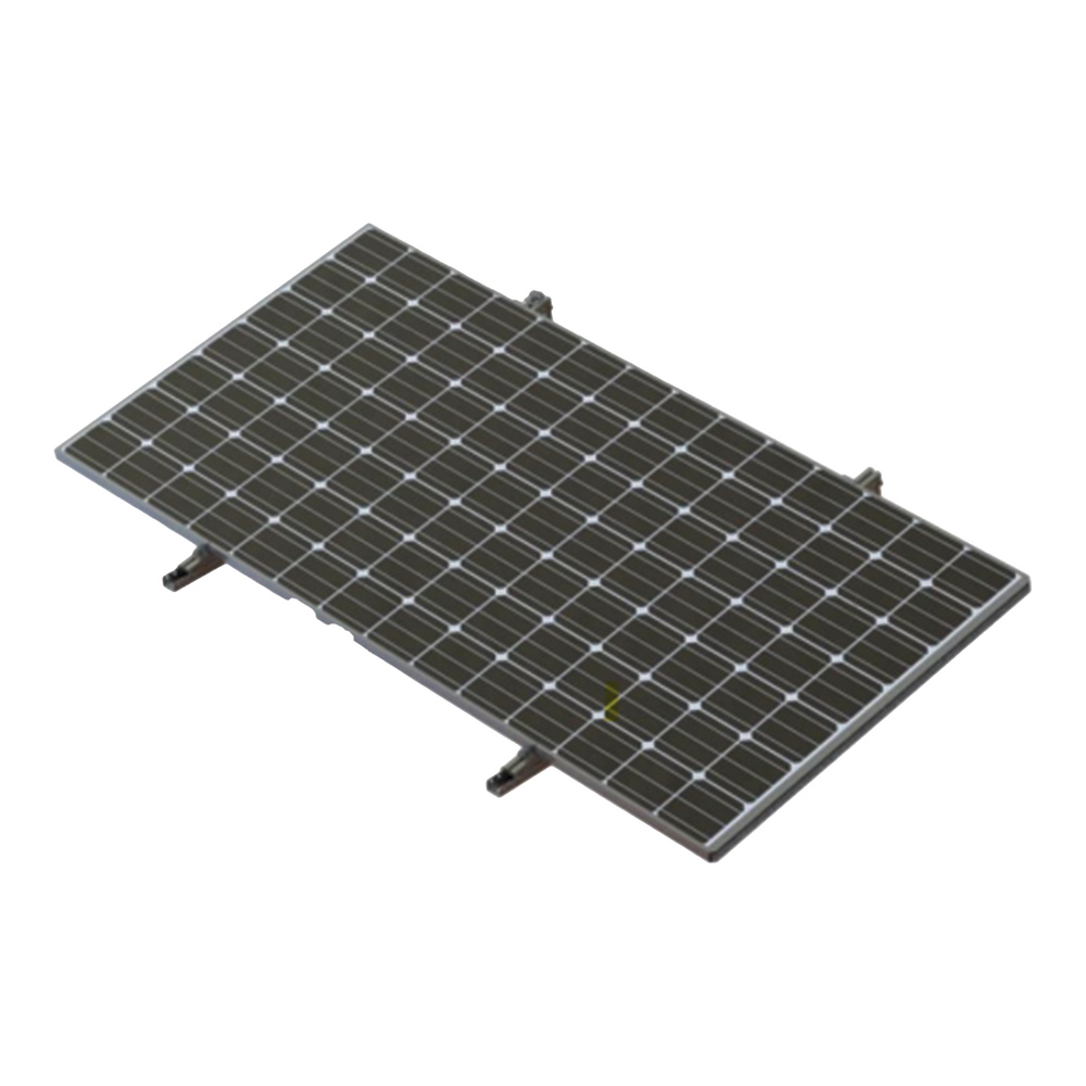 Montaje Para Piso de Concreto Para un Modulo Fotovoltaico de 450 a 660W