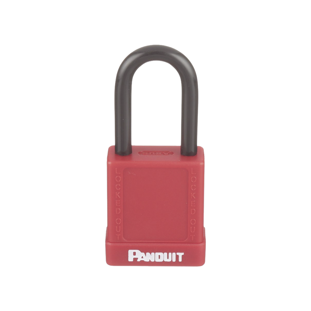 Candado de Bloqueo LOTO de Seguridad Dieléctrico, Con Llave Única, Diámetro de 6.5 mm, Color Rojo - Image 4