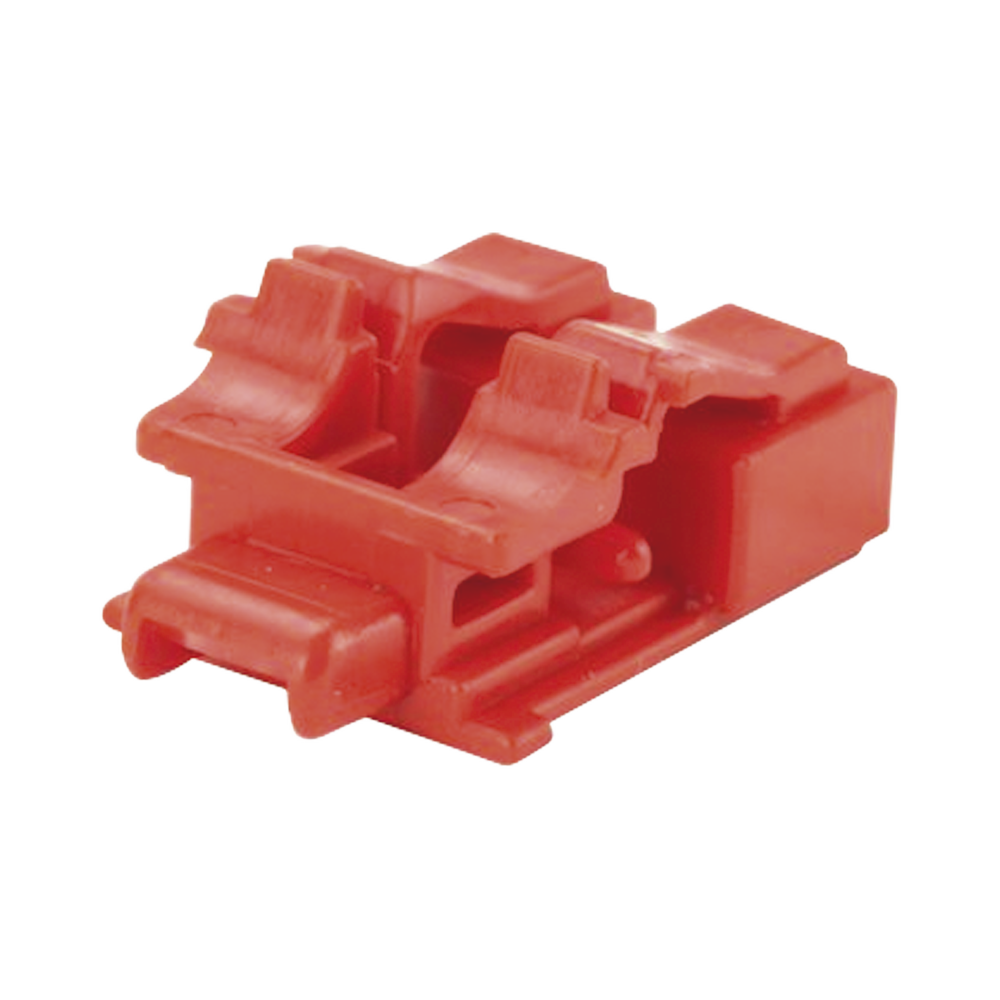 Kit de 10 Dispositivos para Bloquear Puertos de Fibra ?ptica LC Duplex, Color Rojo, Incluye Llave de Extracci?n