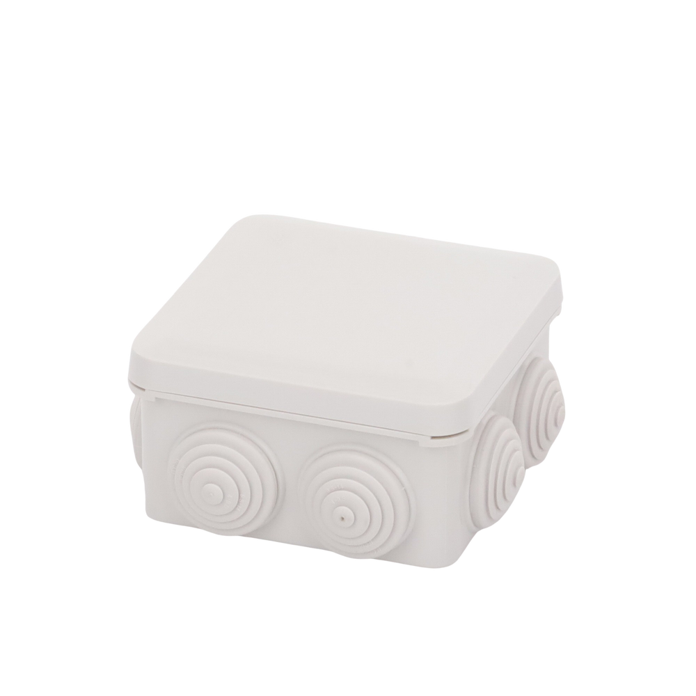 Caja Derivación-Conexión de Plástico (89 X 89 X 50 mm) con 7 Glándulas de Goma. Para Instalaciones Comerciales, Residenciales e Industriales. Cerrado a Presión. - Image 4