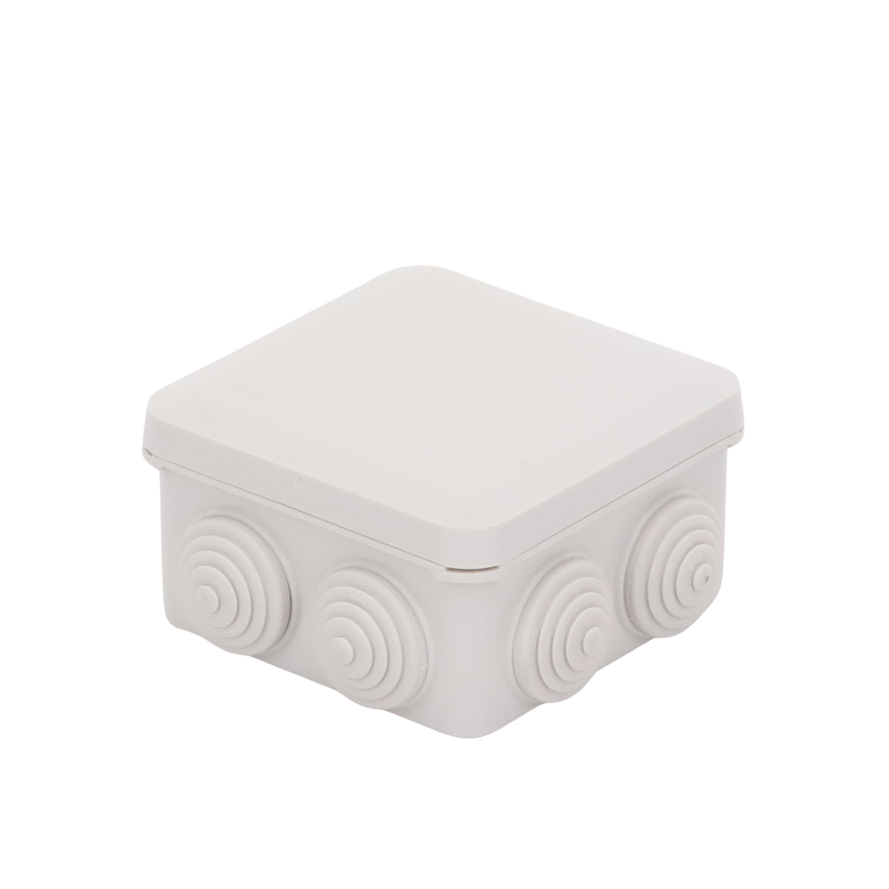 Caja Derivación-Conexión de Plástico (89 X 89 X 50 mm) con 7 Glándulas de Goma. Para Instalaciones Comerciales, Residenciales e Industriales. Cerrado a Presión. - Image 5