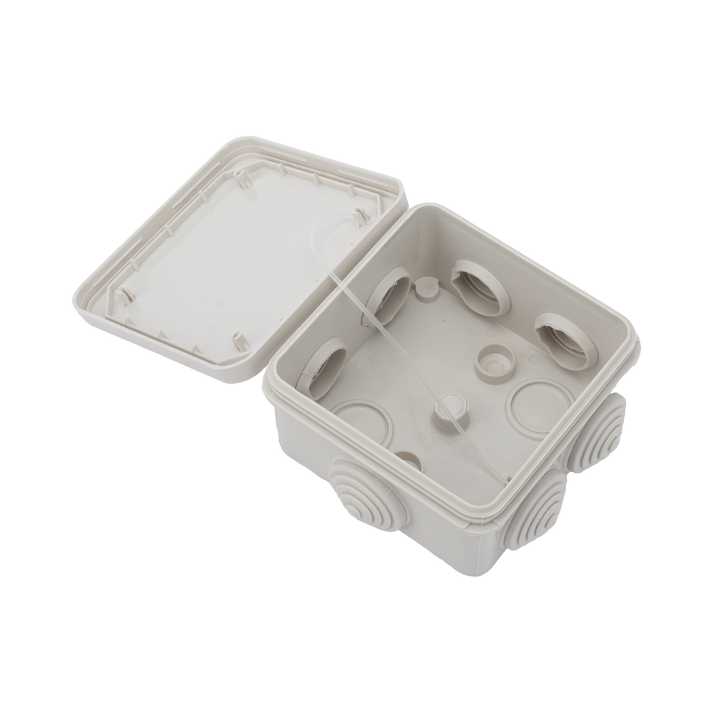 Caja Derivación-Conexión de Plástico (89 X 89 X 50 mm) con 7 Glándulas de Goma. Para Instalaciones Comerciales, Residenciales e Industriales. Cerrado a Presión. - Image 6