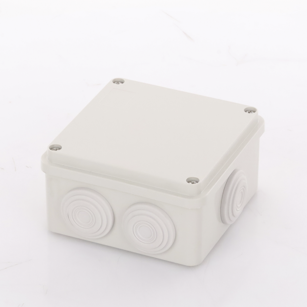 Caja Derivación-Conexión de Plástico (100 X 100 X 54 mm) con 7 Glándulas de Goma. Para Instalaciones Comerciales, Residenciales e Industriales. Incluye Tornillería para su Tapa. - Image 3