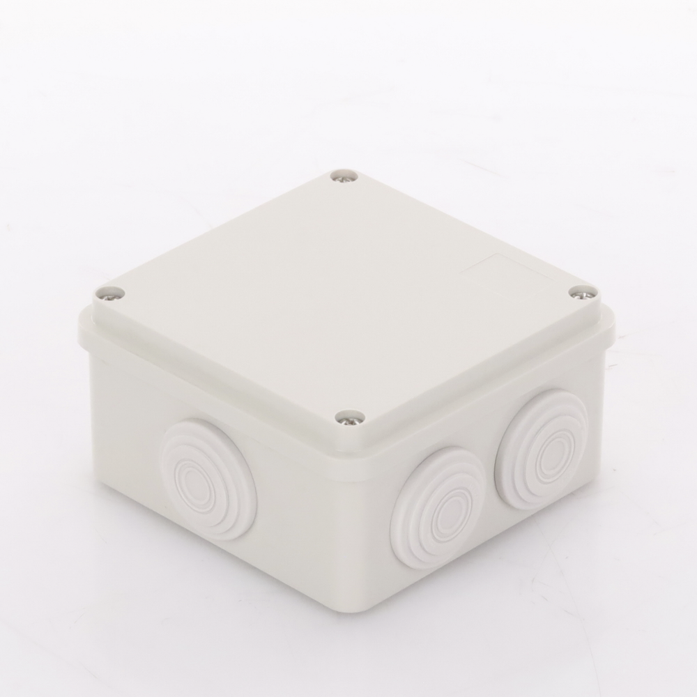 Caja Derivación-Conexión de Plástico (100 X 100 X 54 mm) con 7 Glándulas de Goma. Para Instalaciones Comerciales, Residenciales e Industriales. Incluye Tornillería para su Tapa. - Image 4