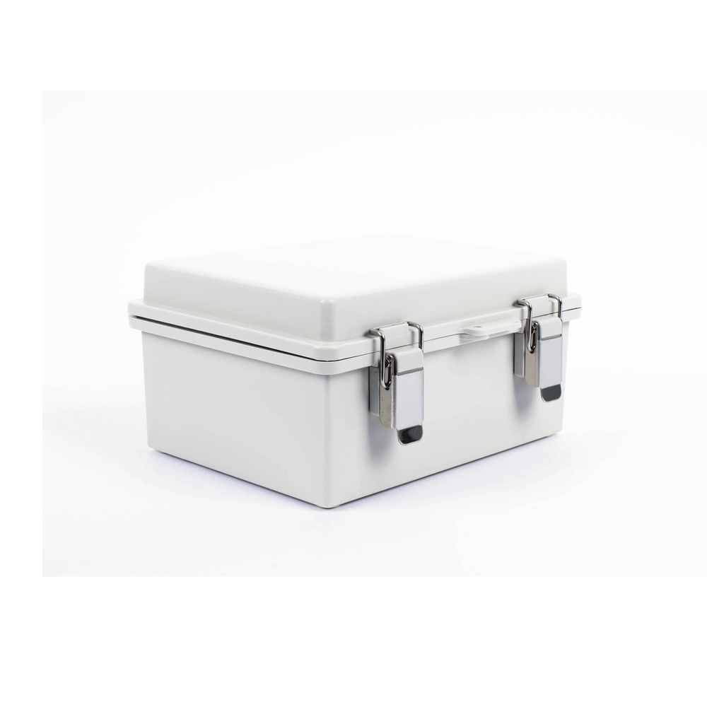 Gabinete de Plástico ABS, Uso en Intemperie IP66 (170 x 220 x 110 mm) Cierre por broche Inoxidable y Permite Cerrado con Candado y Llave (Perno 5mm) No Incluido - Image 2