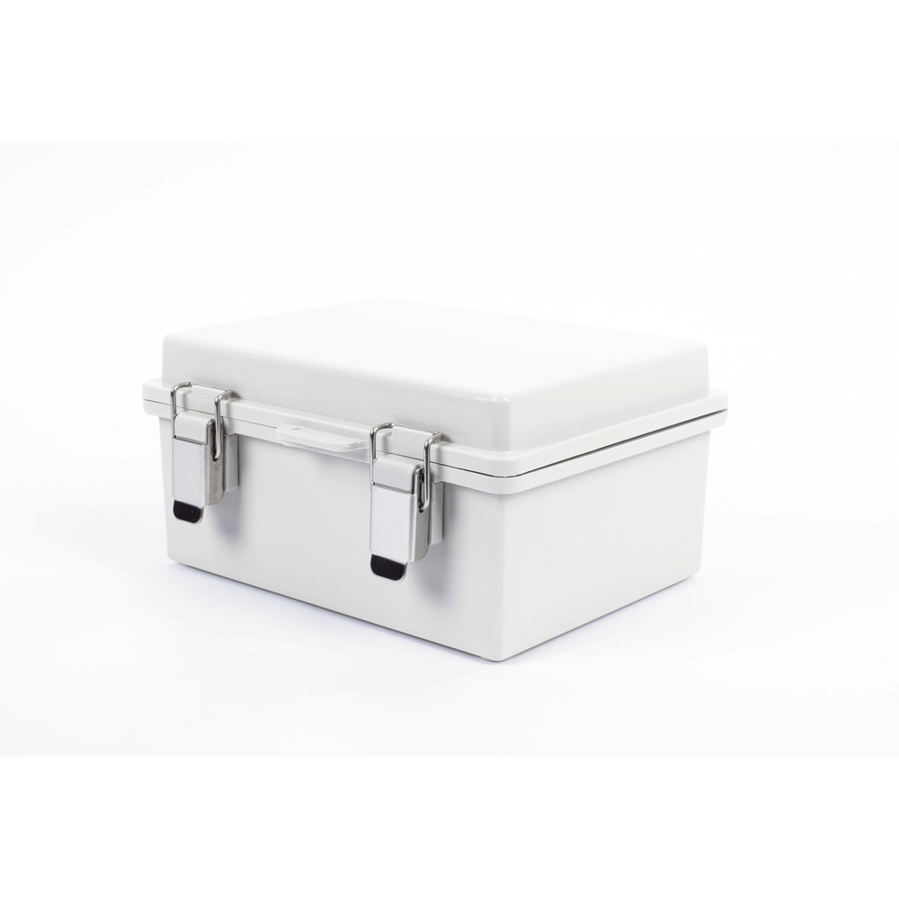 Gabinete de Plástico ABS, Uso en Intemperie IP66 (170 x 220 x 110 mm) Cierre por broche Inoxidable y Permite Cerrado con Candado y Llave (Perno 5mm) No Incluido - Image 3