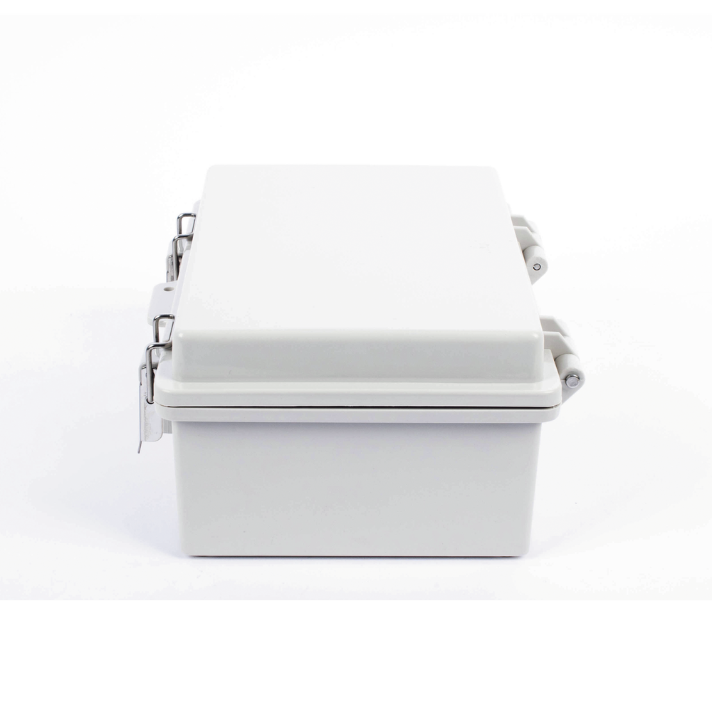 Gabinete de Plástico ABS, Uso en Intemperie IP66 (170 x 220 x 110 mm) Cierre por broche Inoxidable y Permite Cerrado con Candado y Llave (Perno 5mm) No Incluido - Image 4