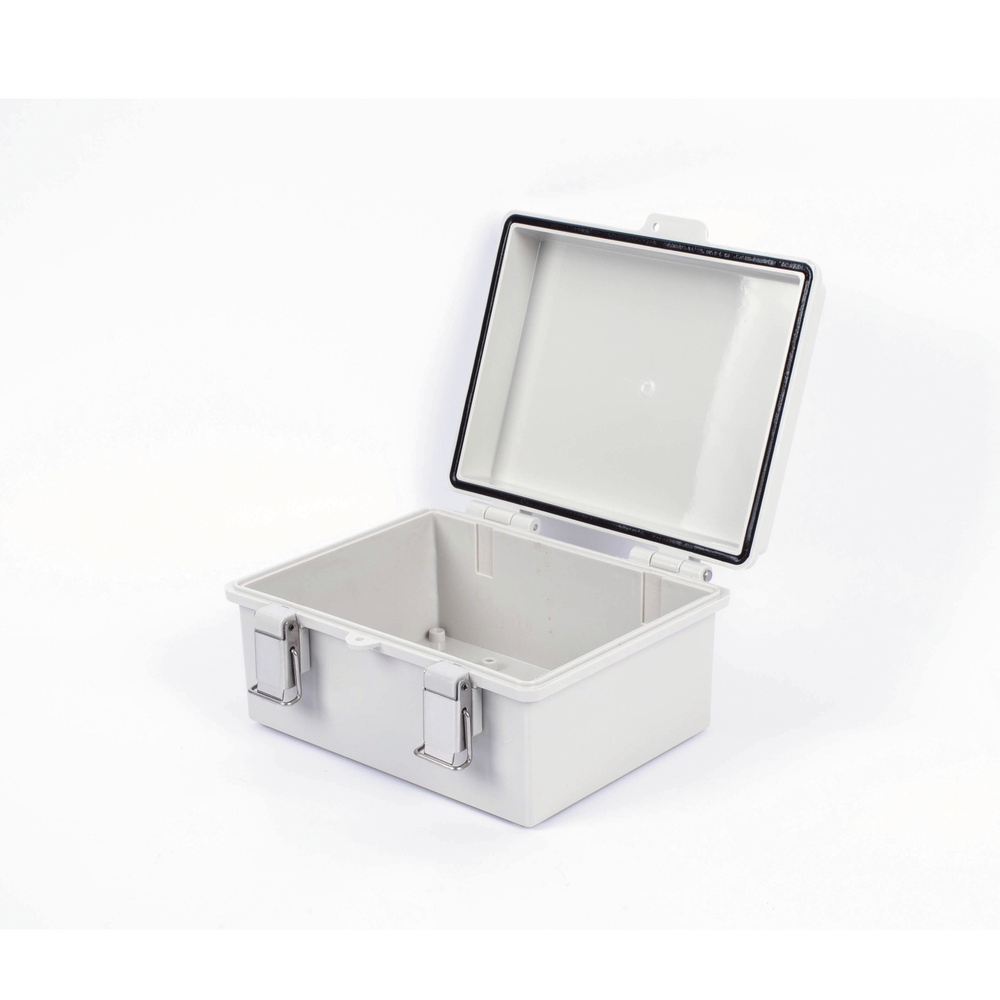 Gabinete de Plástico ABS, Uso en Intemperie IP66 (170 x 220 x 110 mm) Cierre por broche Inoxidable y Permite Cerrado con Candado y Llave (Perno 5mm) No Incluido - Image 5
