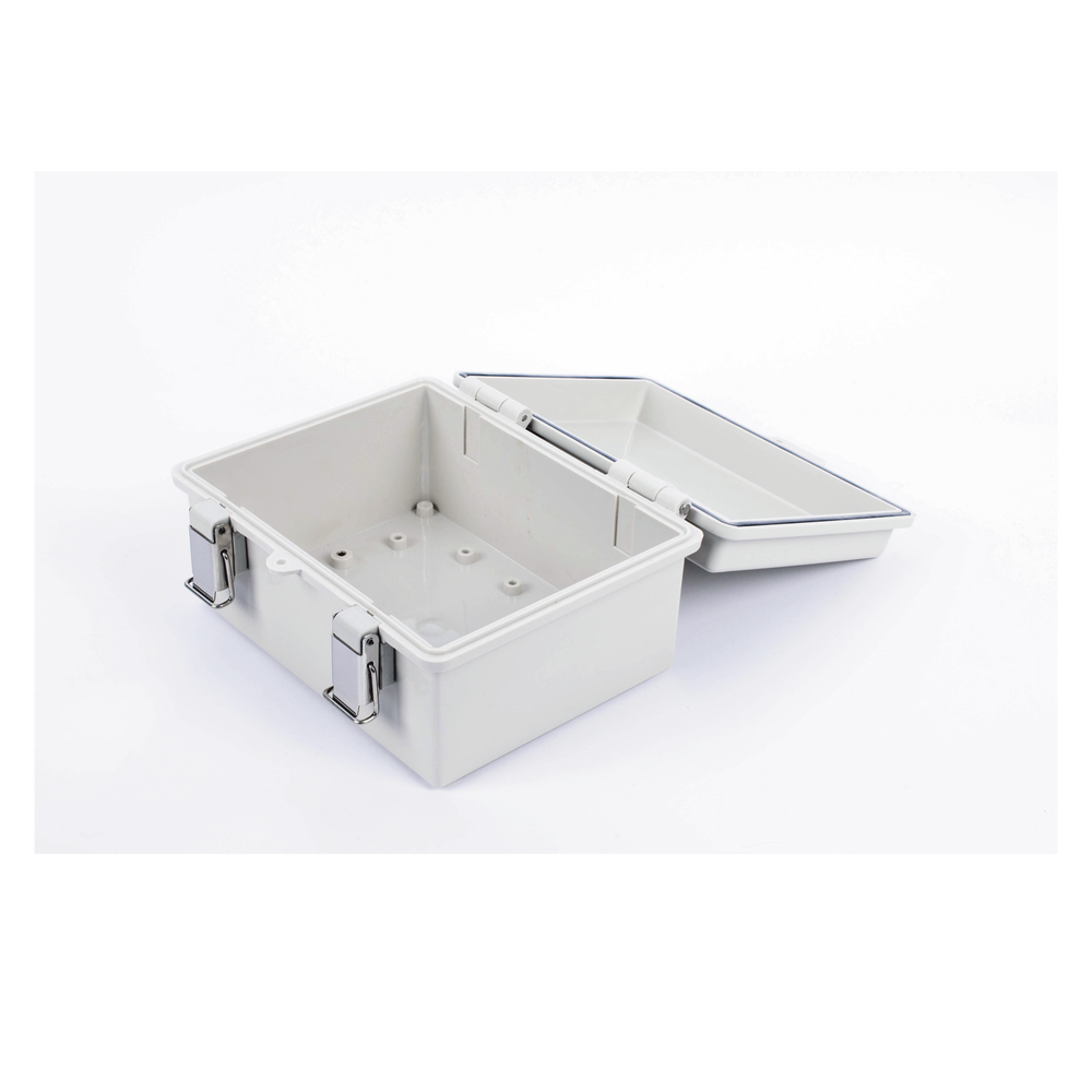 Gabinete de Plástico ABS, Uso en Intemperie IP66 (170 x 220 x 110 mm) Cierre por broche Inoxidable y Permite Cerrado con Candado y Llave (Perno 5mm) No Incluido - Image 6