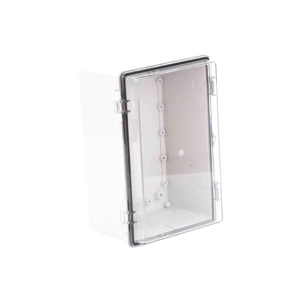 Gabinete Plástico ABS, Puerta Transparente, Uso en Intemperie IP66 (190 x 290 x 140 mm) cierre por Broche Inoxidable y Permite Cerrado con Candado y Llave (Perno 5mm) No Incluido - Image 5