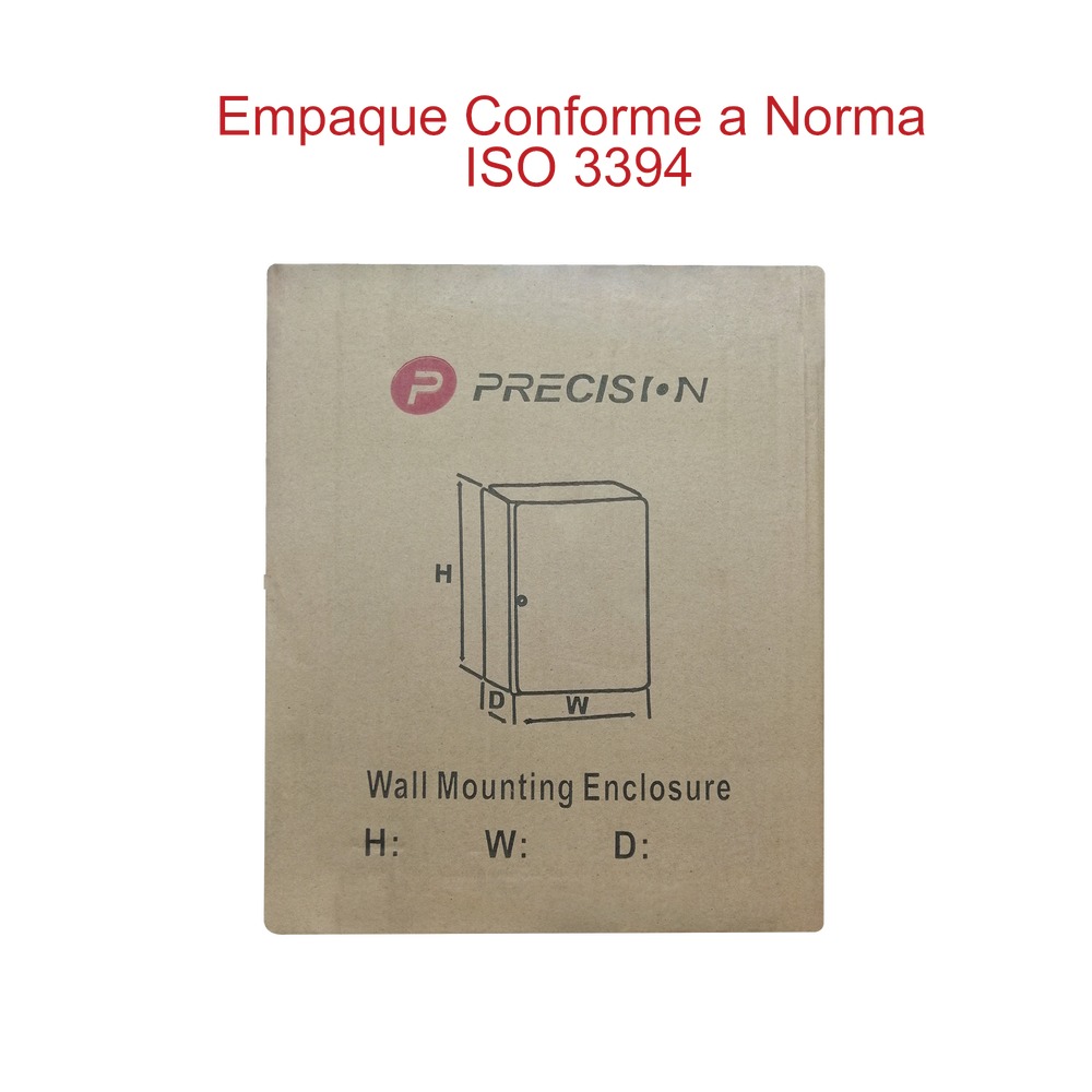 Gabinete de Acero IP66 Uso en Intemperie (250 x 300 x 150 mm) con Placa Trasera Interior Metálica y Compuerta Inferior Atornillable (Incluye Chapa y Llave T). - Image 6