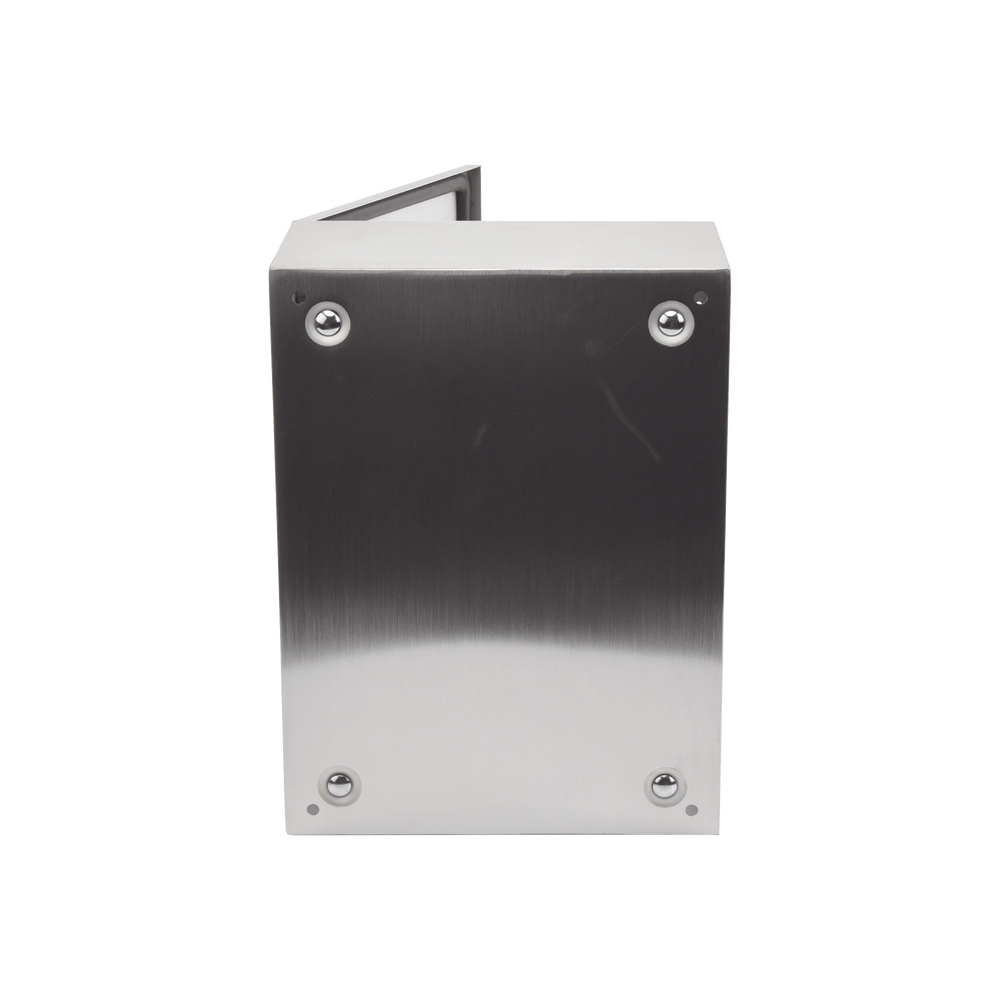 Gabinete de Acero Inoxidable IP66 Uso en Intemperie (300 x 400 x 200 mm) con Placa Interna Galvanizada. - Image 4