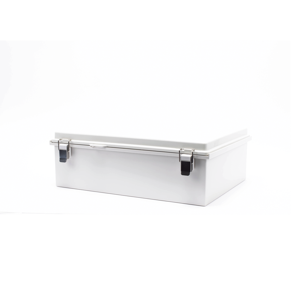 Gabinete de Plástico ABS, Uso en Intemperie IP66 (350 x 460 x 160 mm) Cierre por Broche Inoxidable y Permite Cerrado con Candado y Llave (Perno 5mm) No Incluido - Image 3