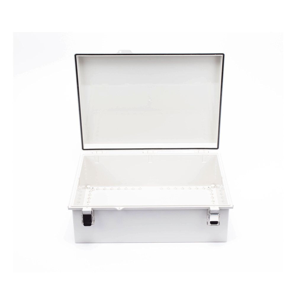 Gabinete de Plástico ABS, Uso en Intemperie IP66 (350 x 460 x 160 mm) Cierre por Broche Inoxidable y Permite Cerrado con Candado y Llave (Perno 5mm) No Incluido - Image 4