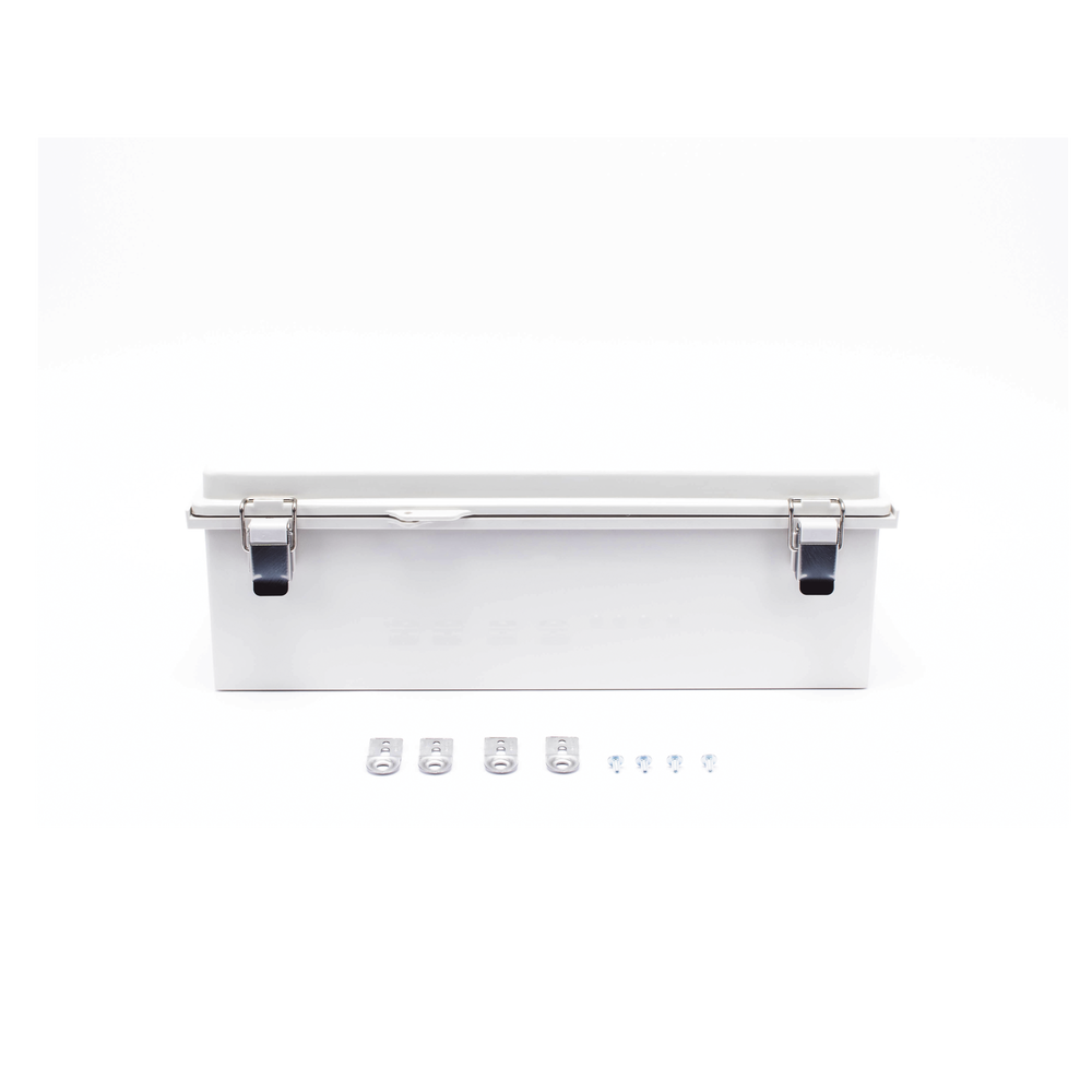 Gabinete de Plástico ABS, Uso en Intemperie IP66 (350 x 460 x 160 mm) Cierre por Broche Inoxidable y Permite Cerrado con Candado y Llave (Perno 5mm) No Incluido - Image 5