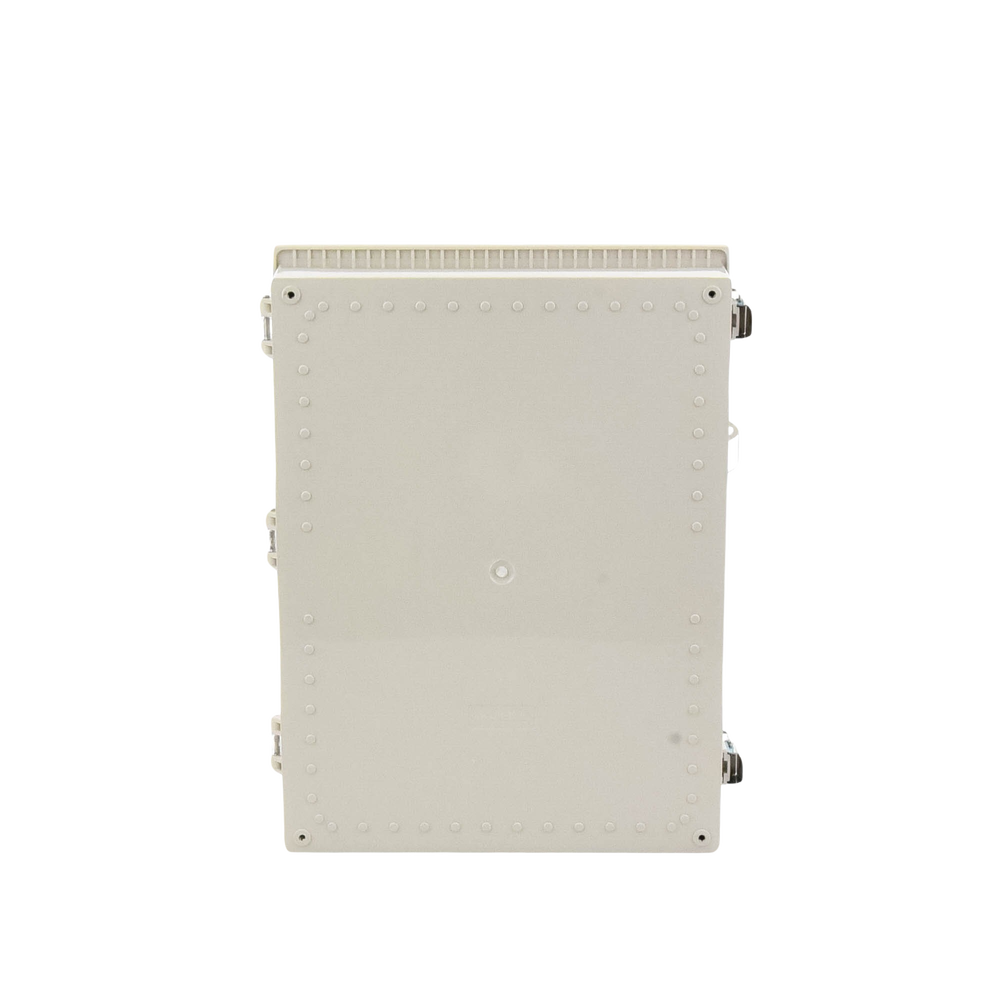 Gabinete Plástico ABS, Puerta Transparente, Uso en Intemperie (350 x 460 x 160 mm) Cierre por Broches Inoxidables y Permite Cerrado con Candado y Llave (Perno 5mm) No Incluido - Image 3