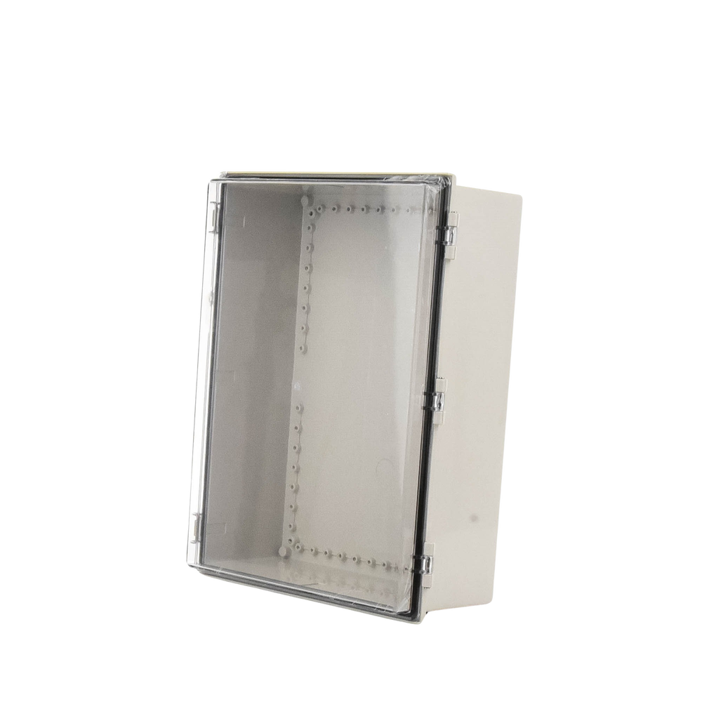 Gabinete Plástico ABS, Puerta Transparente, Uso en Intemperie (350 x 460 x 160 mm) Cierre por Broches Inoxidables y Permite Cerrado con Candado y Llave (Perno 5mm) No Incluido - Image 4