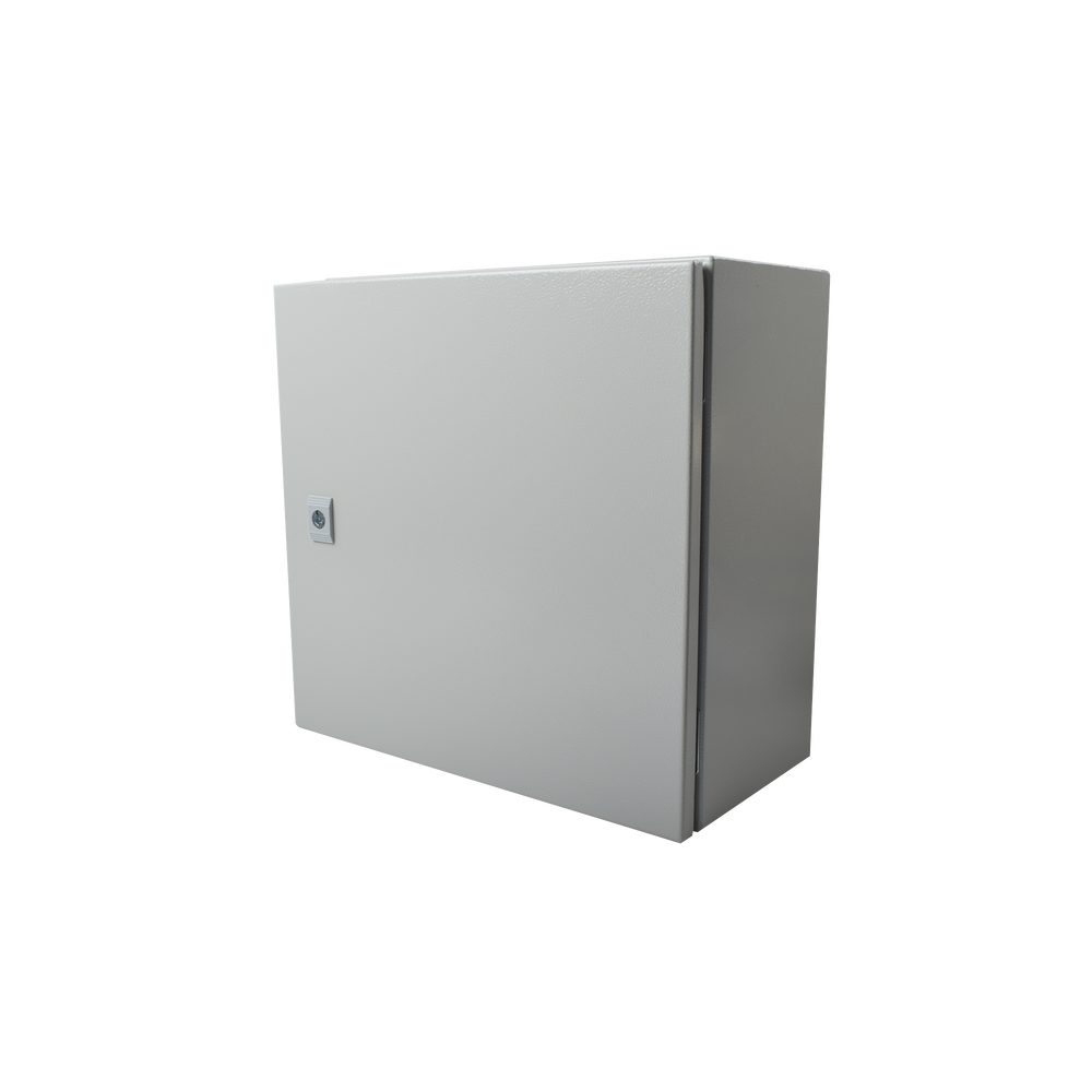 Gabinete de Acero IP66 Uso en Intemperie (400 x 400 x 200 mm) con Placa Trasera Interior de Metal y Compuerta Inferior Atornillable (Incluye Chapa y Llave T). - Image 3