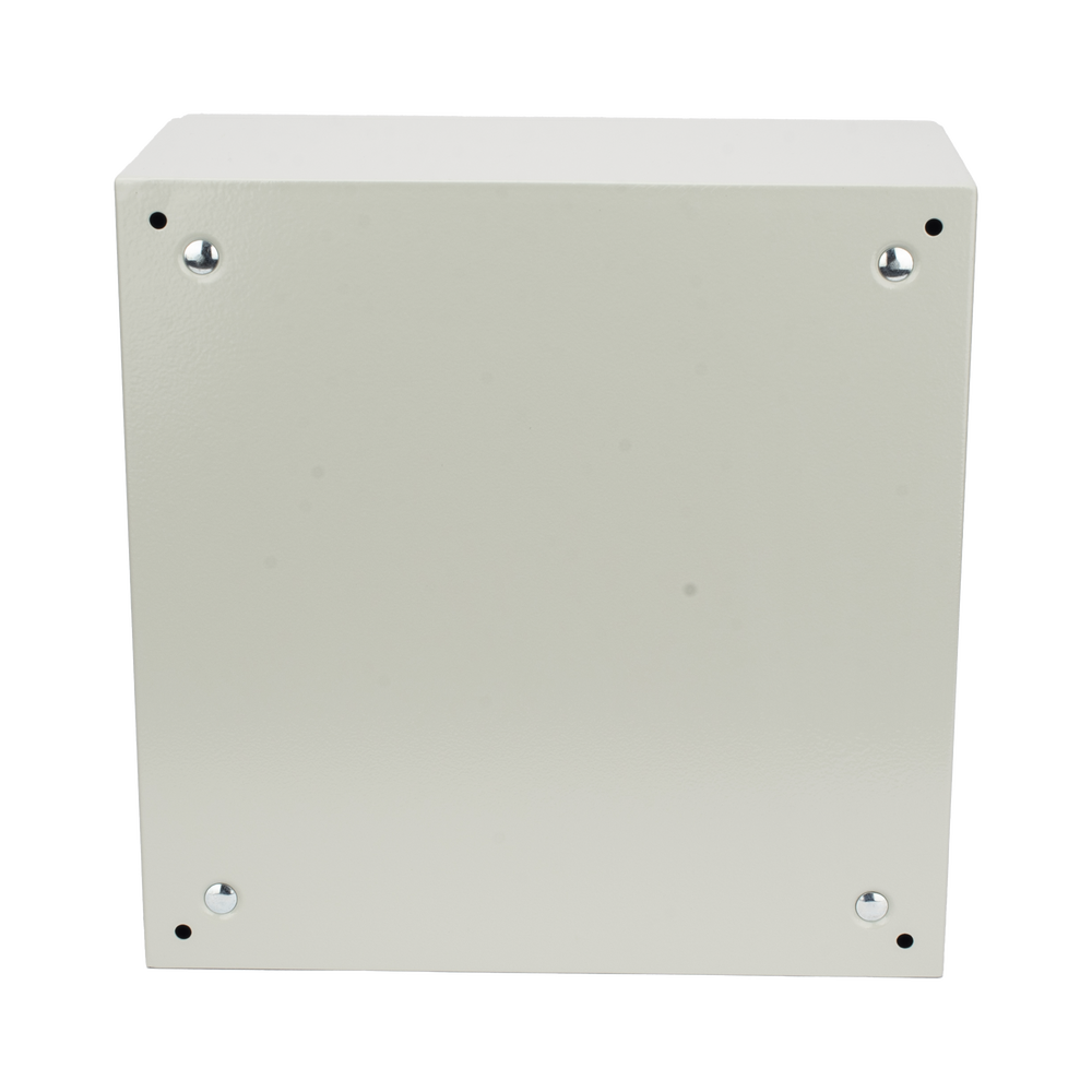 Gabinete de Acero IP66 Uso en Intemperie (400 x 400 x 200 mm) con Placa Trasera Interior de Metal y Compuerta Inferior Atornillable (Incluye Chapa y Llave PST407) - Image 4