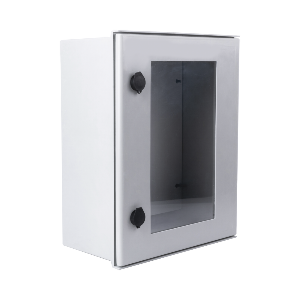 Gabinete de Poliéster IP65 Puerta Transparente, Uso en Intemperie (400 x 500 x 200 mm) con Placa Trasera Interior de Plástico (Incluye Chapa y Llave). - Image 2