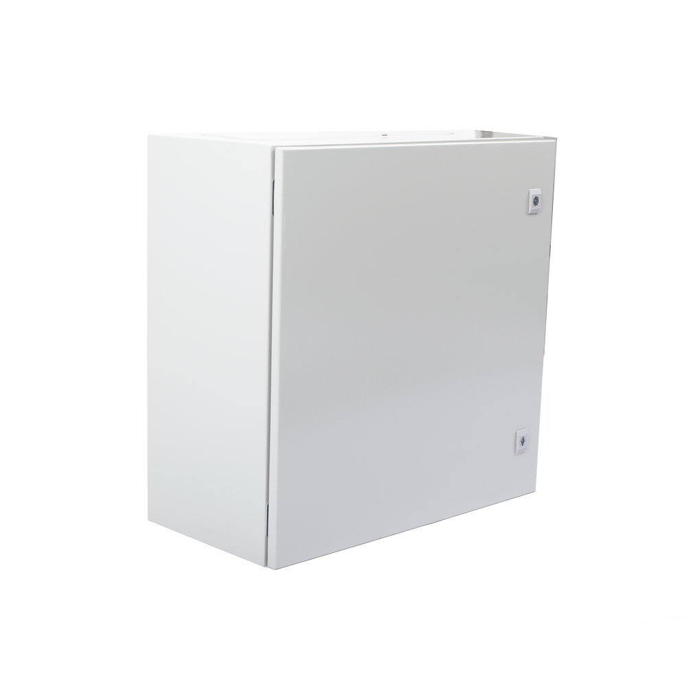 Gabinete de Acero IP66 Uso en Intemperie (600 x 600 x 300 mm) con Placa Trasera Interior Metálica y Compuerta Inferior Atornillable (Incluye Chapa y Llave T). - Image 3