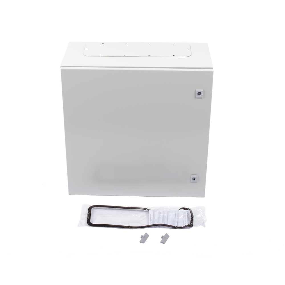Gabinete de Acero IP66 Uso en Intemperie (600 x 600 x 300 mm) con Placa Trasera Interior Metálica y Compuerta Inferior Atornillable (Incluye Chapa y Llave T). - Image 6