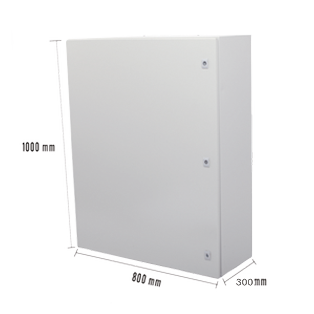 Gabinete de Acero IP66 Uso en Intemperie (800 x 1000 x 300 mm) con Placa Trasera Interior Metálica y Compuerta Inferior Atornillable (Incluye Chapas y Llaves T). - Image 6