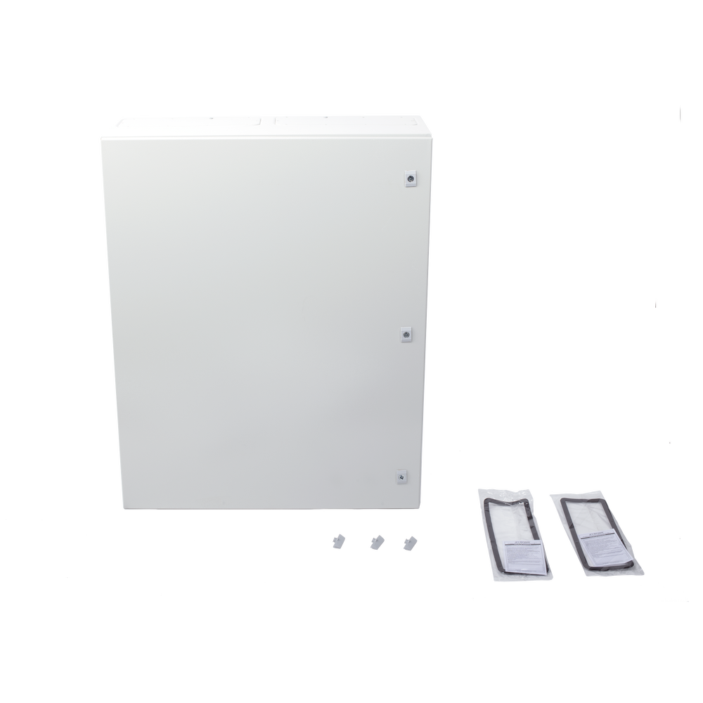 Gabinete de Acero IP66 Uso en Intemperie (800 x 1000 x 300 mm) con Placa Trasera Interior Metálica y Compuerta Inferior Atornillable (Incluye Chapas y Llaves T). - Image 5