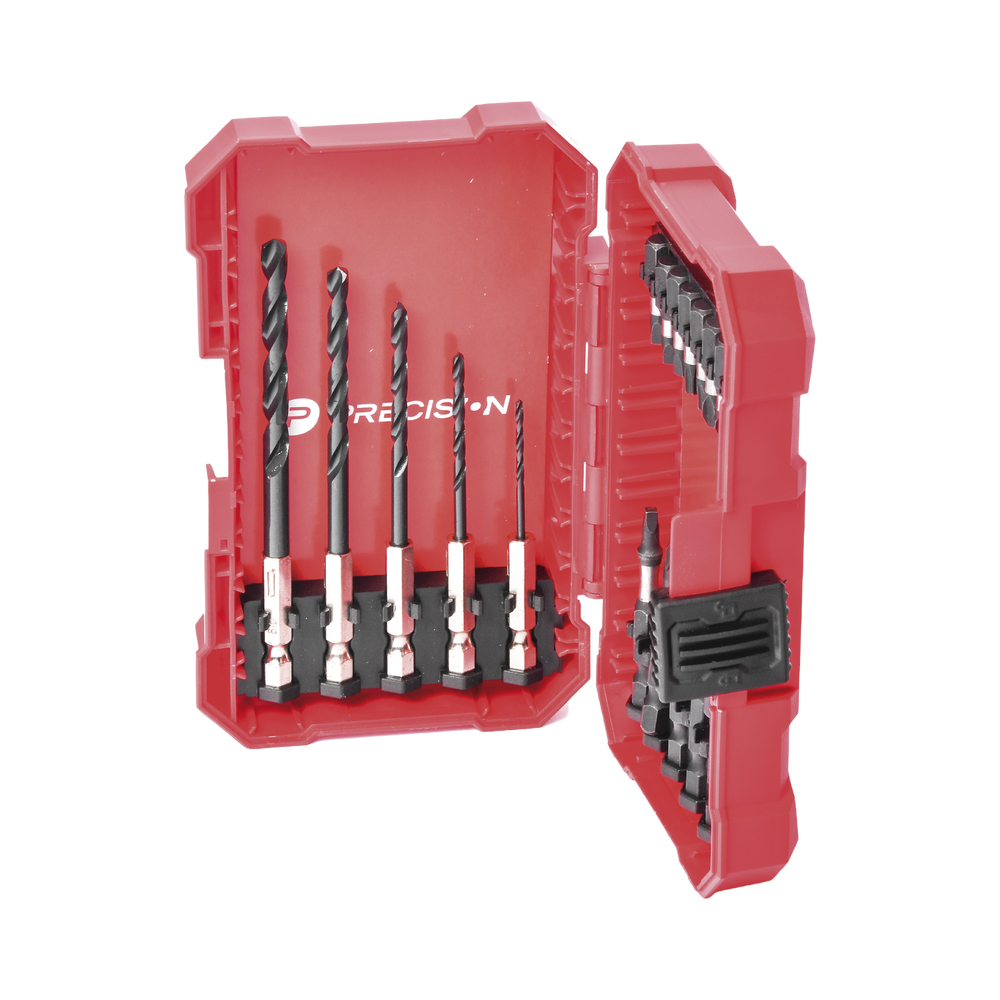 Juego de 18 Puntas y Brocas para Taladro, con Entrada Hexagonal de 1/4", Incluye Estuche. - Image 4