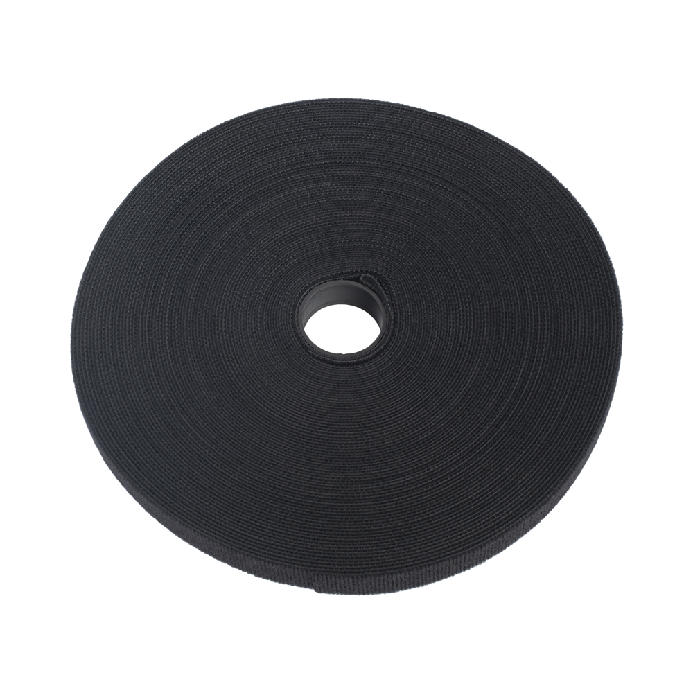 Cinta de Contacto Autoadherente Color Negro / 1.6 cm x 25 metros / Espalda con Espalda (Gancho y Bucle) - Image 2