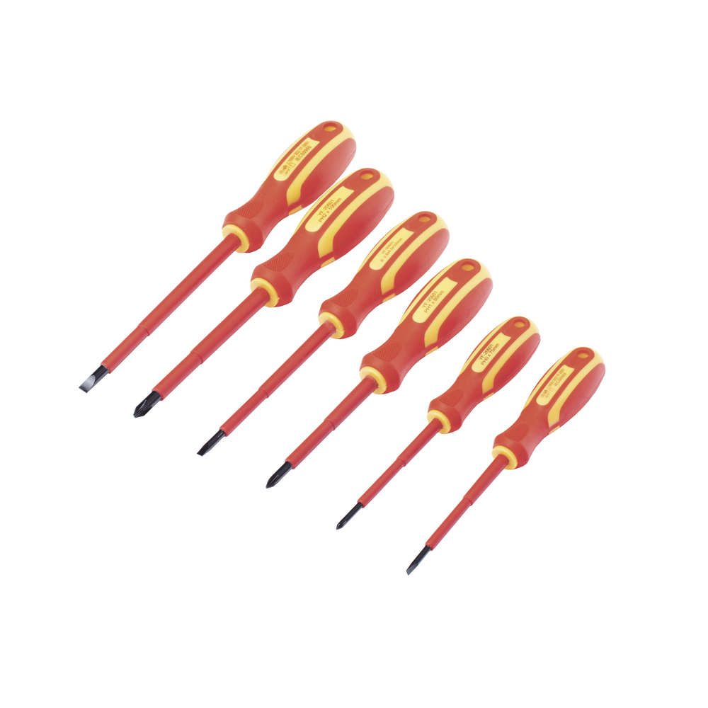 Juego de 6 desarmadores Aislados Bicolor 1000v - Image 2