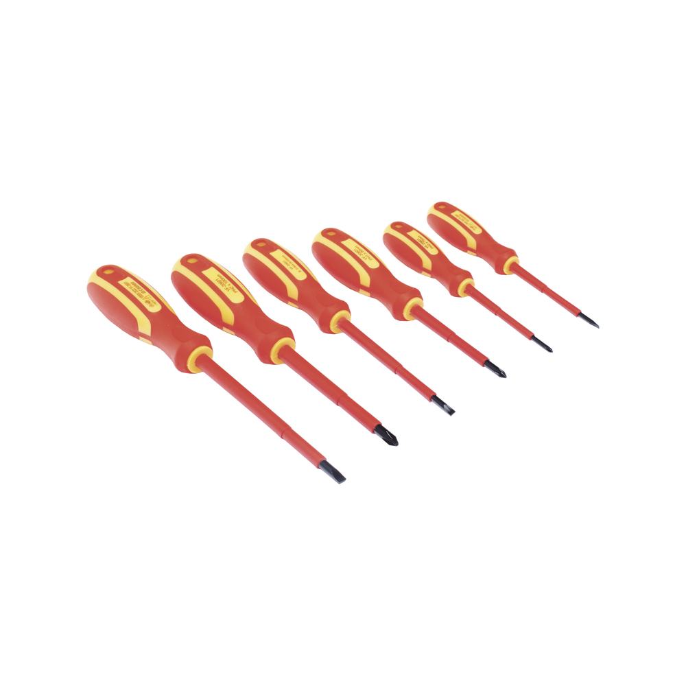 Juego de 6 desarmadores Aislados Bicolor 1000v - Image 3