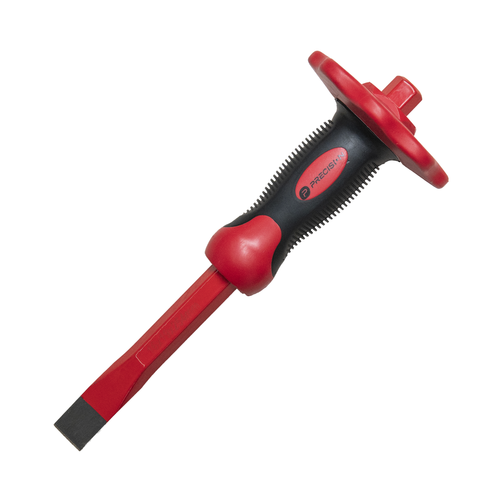 Cincel de Punta Plana con Protección para las Manos de 19x16x250mm