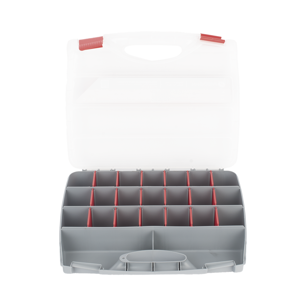 Caja Organizadora con 21 Divisiones Fabricada en Plástico de Alta Resistencia de 38x31x7 cm. - Image 4