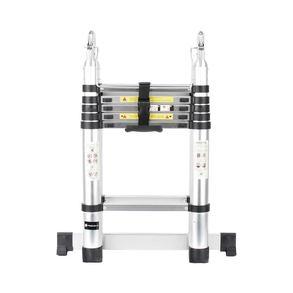 Escalera Telescópica de Aluminio Tipo Tijera de 1.9 + 1.9 Metros de Altura - Image 3