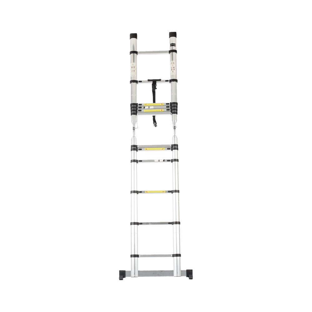 Escalera Telescópica de Aluminio Tipo Tijera de 1.9 + 1.9 Metros de Altura - Image 5