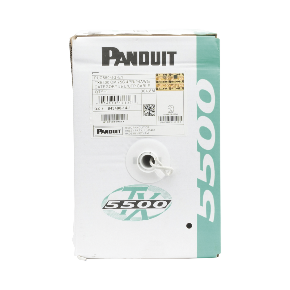 Bobina de Cable UTP 305 m. de Cobre, PanNet, Gris, Categoría 5e (24 AWG), PVC (CM), de 4 pares - Image 3