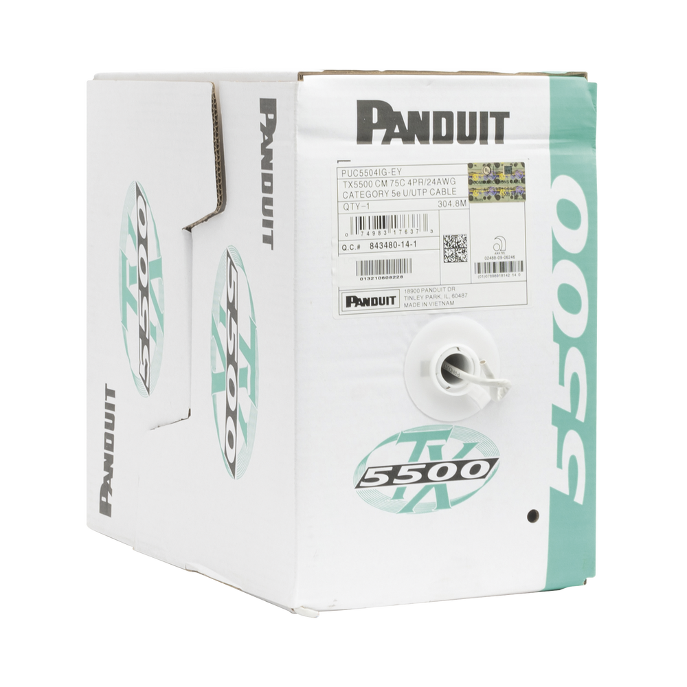 Bobina de Cable UTP 305 m. de Cobre, PanNet, Gris, Categoría 5e (24 AWG), PVC (CM), de 4 pares - Image 2