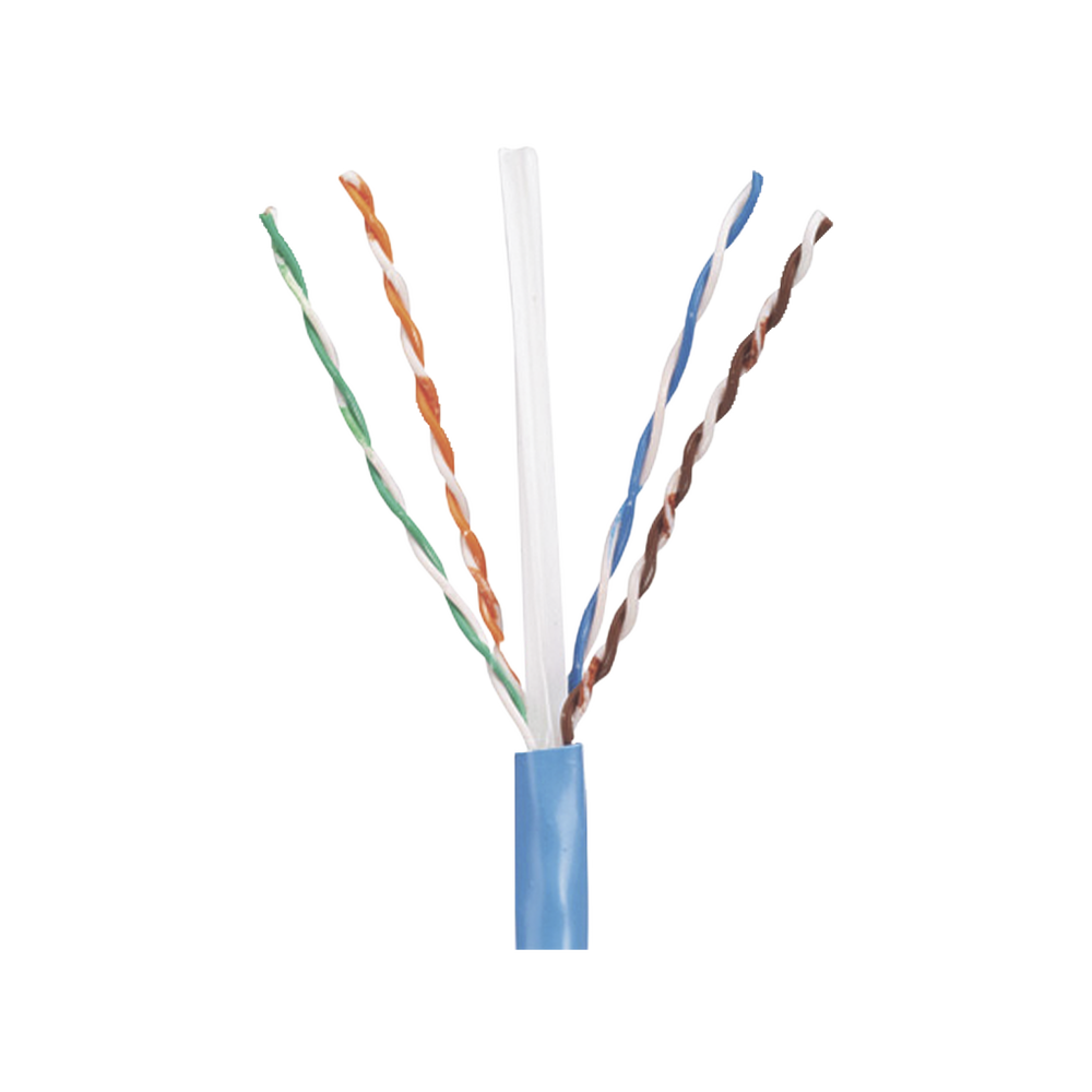 Bobina de Cable UTP 305 Metros (1000 Pies) de Cobre, PanNet, Azul, Categor?a 5e (24 AWG), PVC (CM), de 4 Pares
