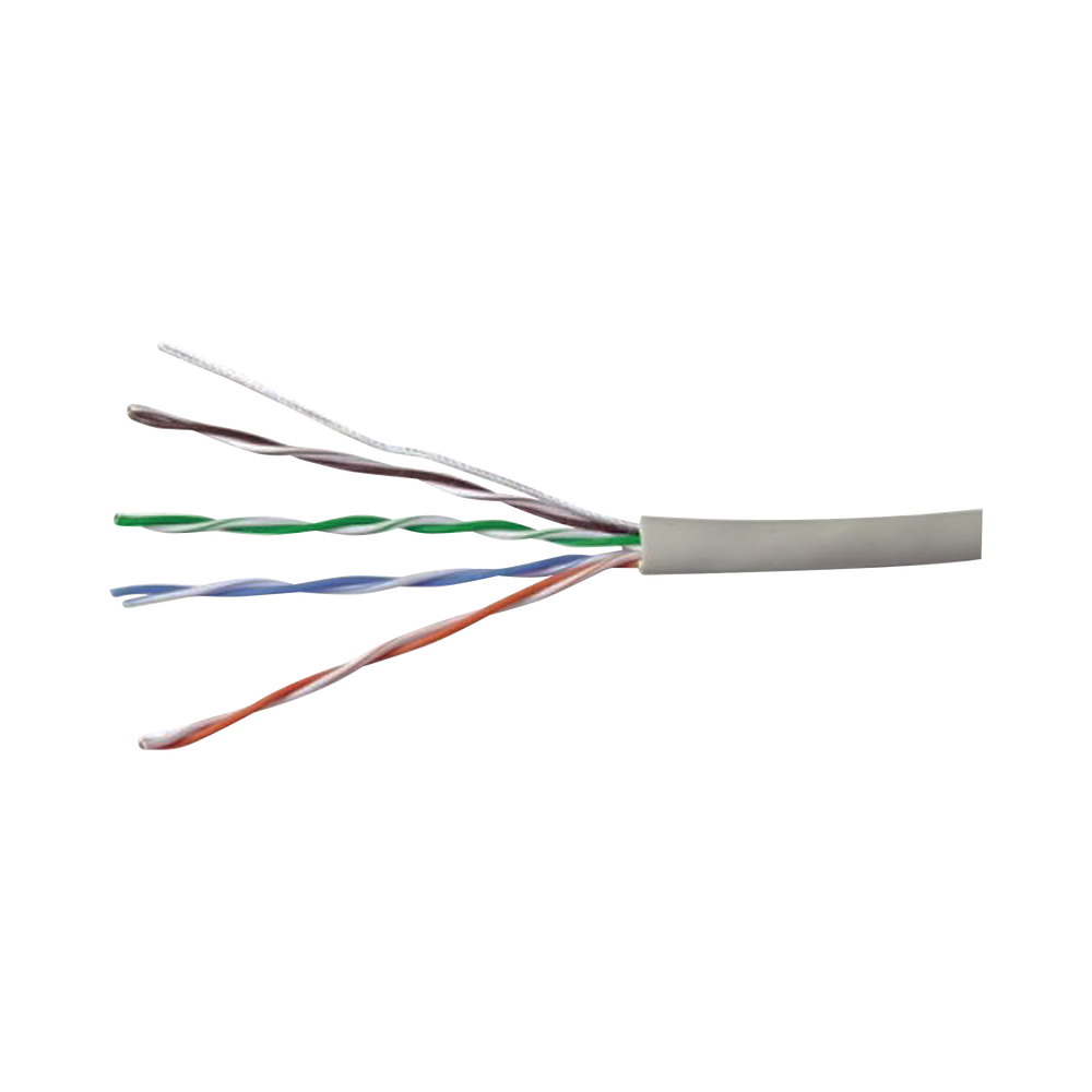 Bobina de Cable UTP 305 Metros (1000 Pies) de Cobre, PanNet, Gris, Categor?a 5e (24 AWG), PVC (CM), de 4 Pares