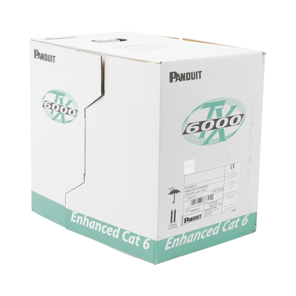 Bobina de Cable UTP 305 m. de Cobre, TX6000™ PanNet, Reelex, Azul, Categoría 6 Mejorado (23 AWG), LSZH (Bajo Humo, Cero Halógenos), de 4 pares - Image 3