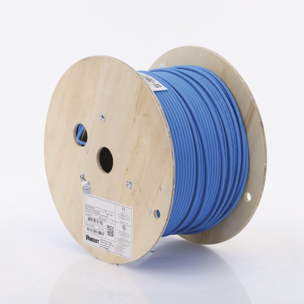 Bobina de Cable UTP de 4 Pares, Vari-MaTriX HD, Cat6A, 23 AWG, LSZH-3 (Libre de Gases T?xicos), Color Azul, 305 Metros (1000 Pies)