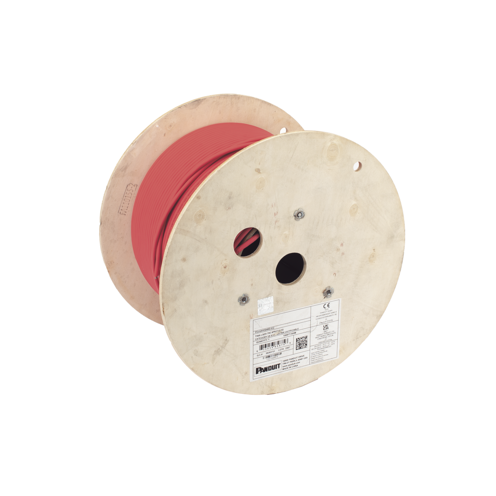 Bobina de Cable UTP de 4 Pares, Vari-MaTriX, Cat6A, 23 AWG, LSZH (Libre de Gases T?xicos), Color Rojo, 305 Metros (1000 Pies) - Image 3